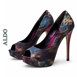 ALDO Multicolor Platform Stiletto Heels US 7.5 EU 38